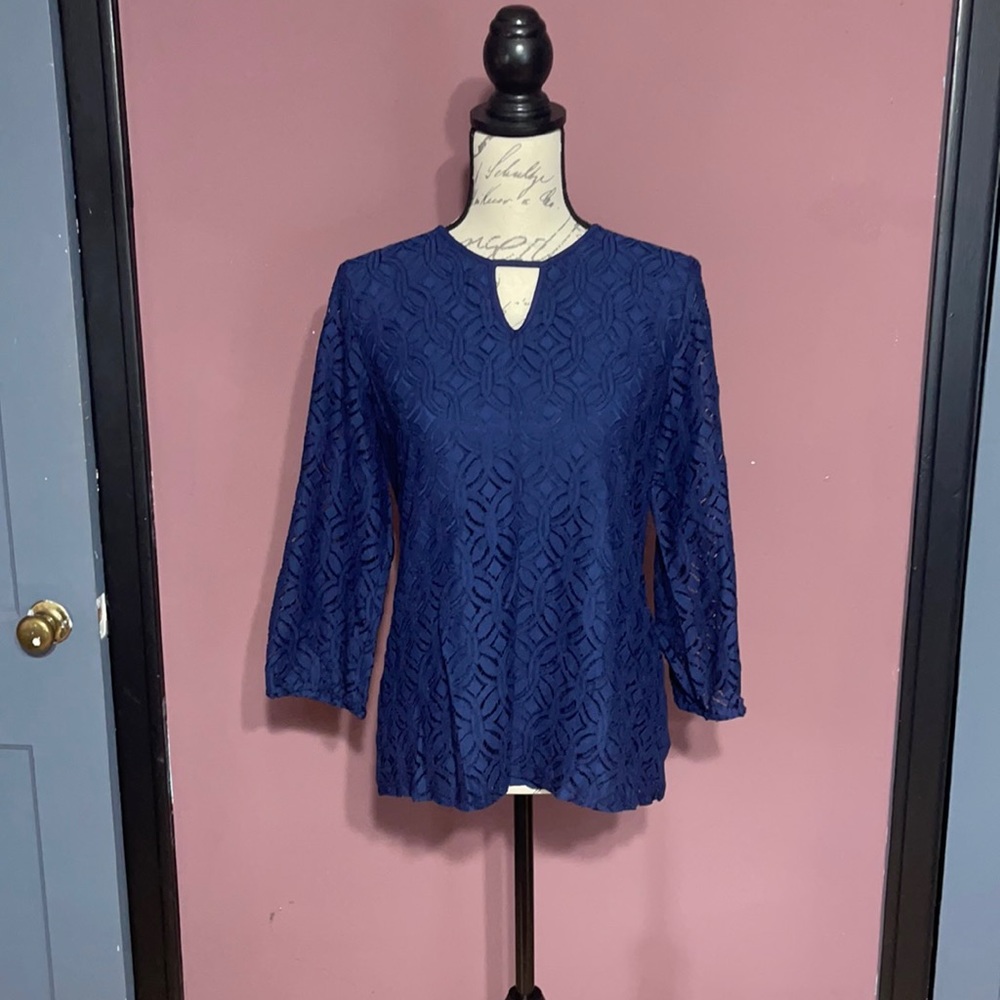 Navy Blue Blouse